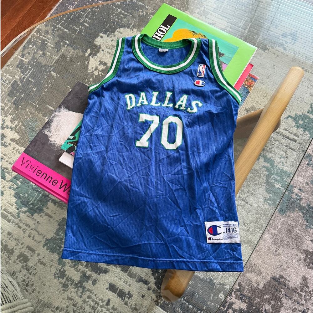 Champion 1990's Dallas Mavericks Dennis Rodman Vintage Jersey